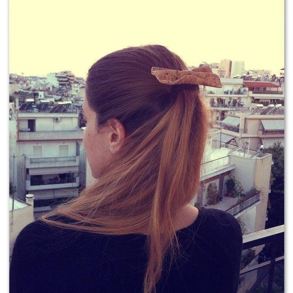 Φιογκάκι για τα Μαλλιά "Cork Bow"