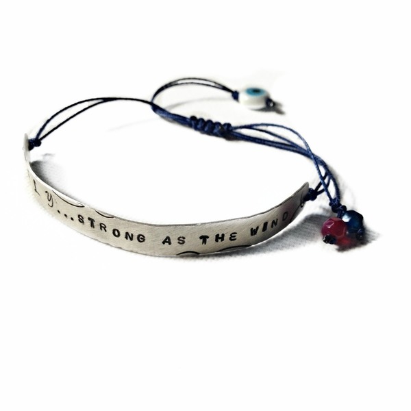 Ταυτότητα |Identity Bracelet | Ασήμι 925, χειροποίητο ασημένιο βραχιόλι με φράση, προσωποποιημένο, συμβολικό, βραχιόλι ταυτότητα