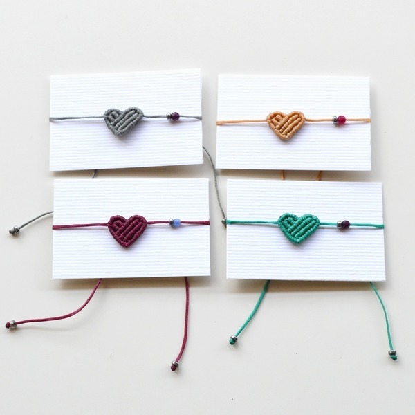 Jolly hearts, μακραμε βραχιολια καρδιες