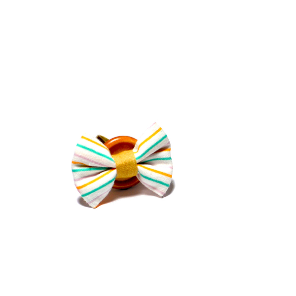 Stripe Button Ring