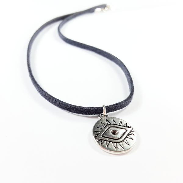 Τσόκερ με ματάκι μεταλλικό / Boho Eye Choker
