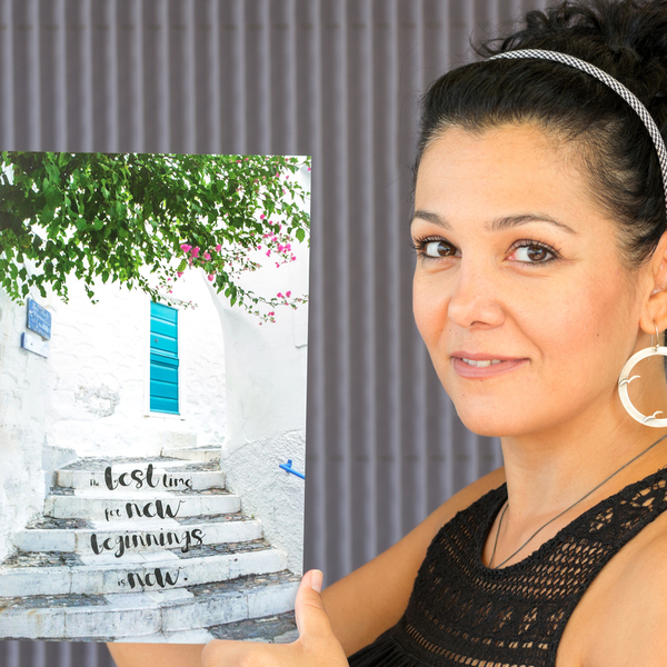 Αλουμινενιο καδρακι τοιχου 20x30εκ / New beginnings fine art print on aluminum