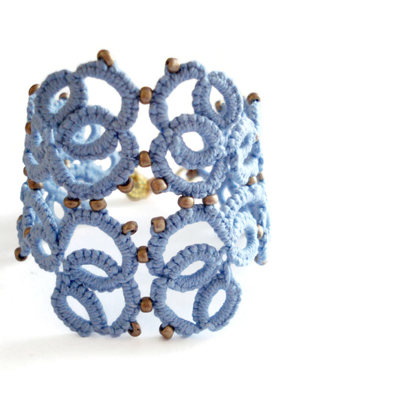 Romantic lace βραχιολι σε aquamarine
