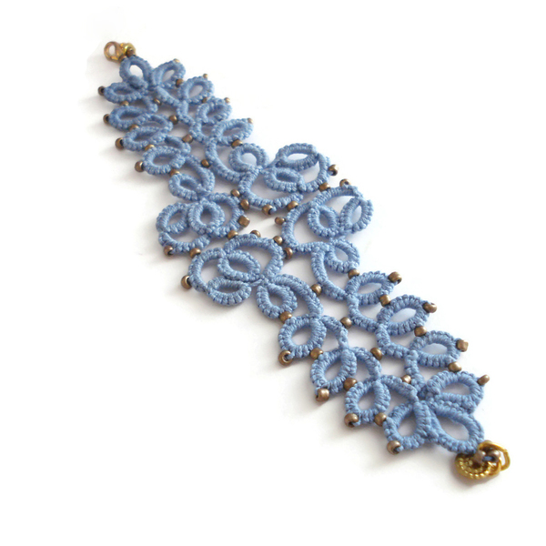 Romantic lace βραχιολι σε aquamarine