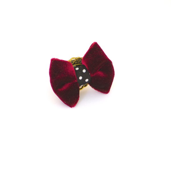 Burgundy Velvet Ring