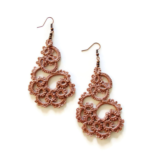 Romantic lace σκουλαρικια