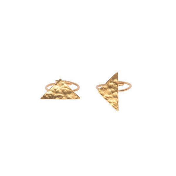 "The moon " II rings set gold
