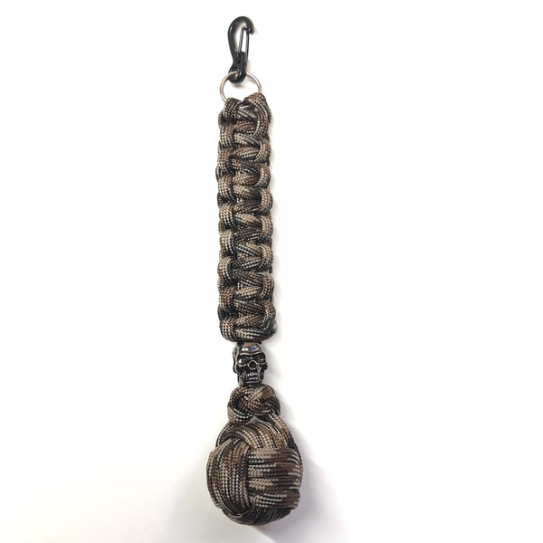 Monkey's fist Olive n' Army camo with Skull