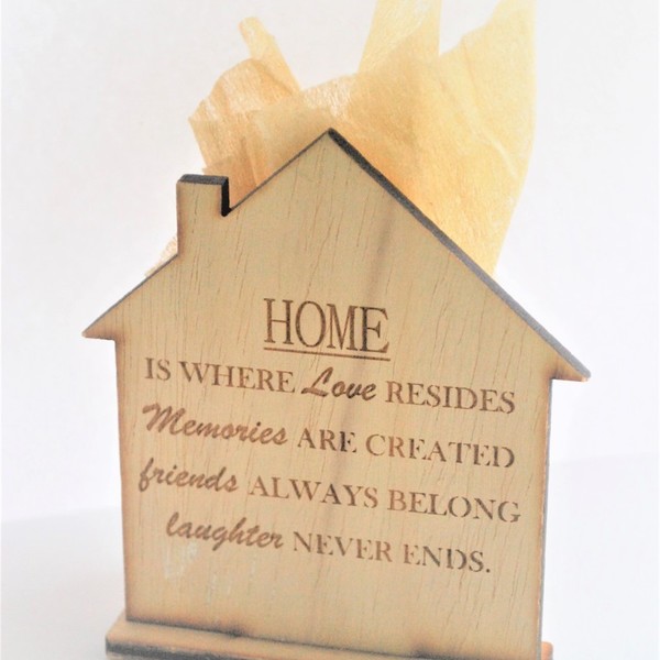 Μπομπονιέρα σπιτάκι Home