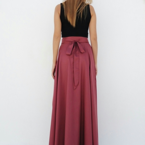 "Tinky" Maxi μαύρη κλος φούστα