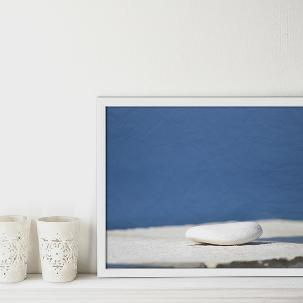Ασπρo Μπλε / Φωτογραφία 20χ25 εκ σε Fine Art χαρτι