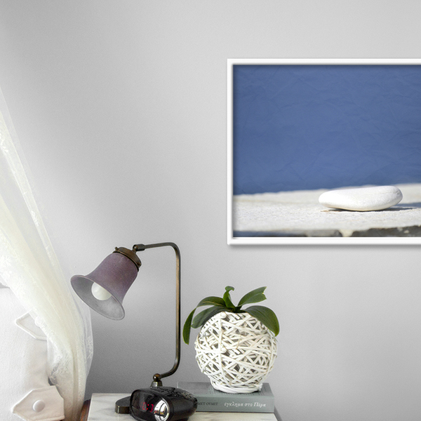 Ασπρo Μπλε / Φωτογραφία 20χ25 εκ σε Fine Art χαρτι