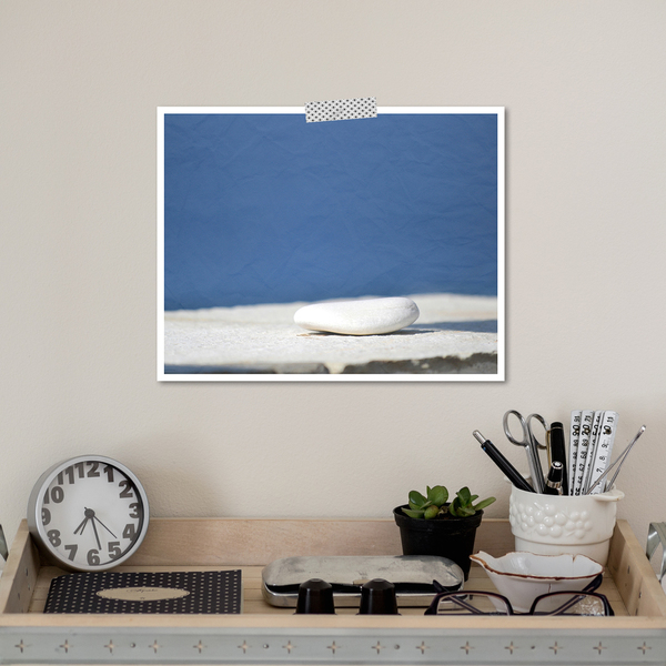Ασπρo Μπλε / Φωτογραφία 20χ25 εκ σε Fine Art χαρτι