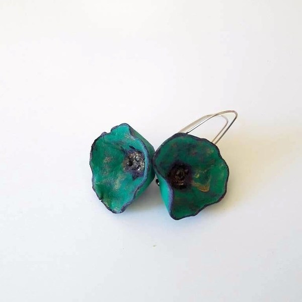 Σκουλαρίκια "Βlue Poppies"