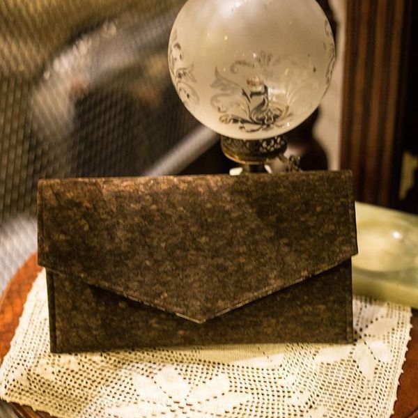 Φάκελος Φελλός "Dark Brown Clutch"