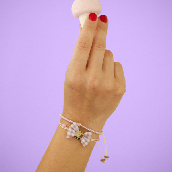 Bow Bracelets Set Violet