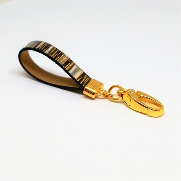 Μπρελόκ gold PU Leather black / gold MP932