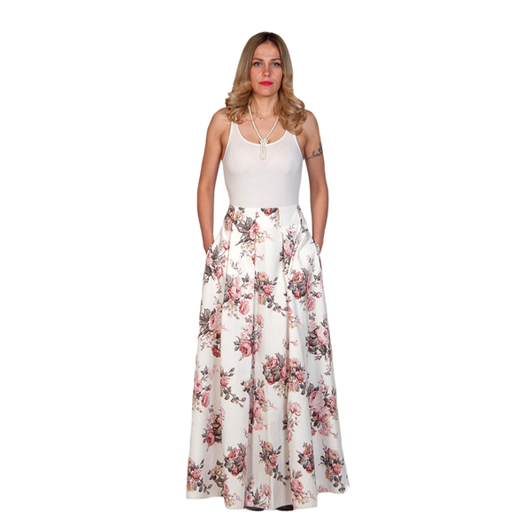 Vintage floral skirt μακριά