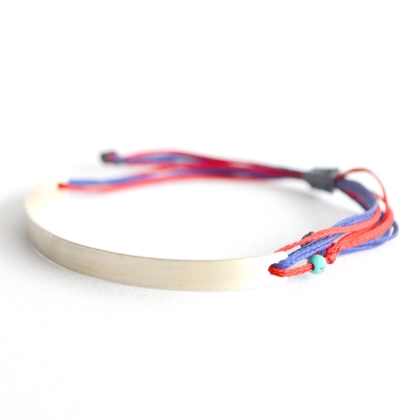 Χειροποίητο βραχιόλι Bangle 925 μακραμέ
