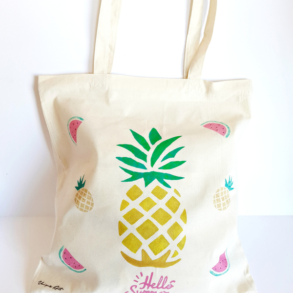 Τσάντα παραλίας | Tote bag Pineapple!!!