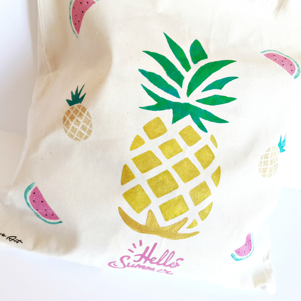 Τσάντα παραλίας | Tote bag Pineapple!!!
