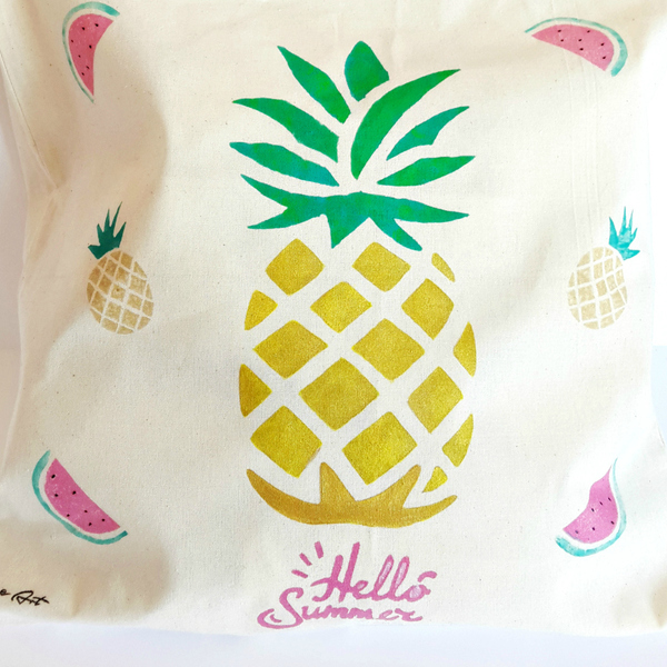Τσάντα παραλίας | Tote bag Pineapple!!!