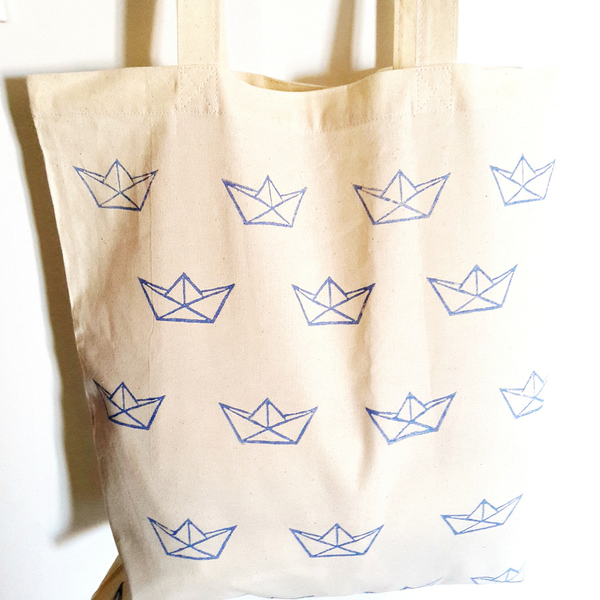 Tote bag Origami Boat!