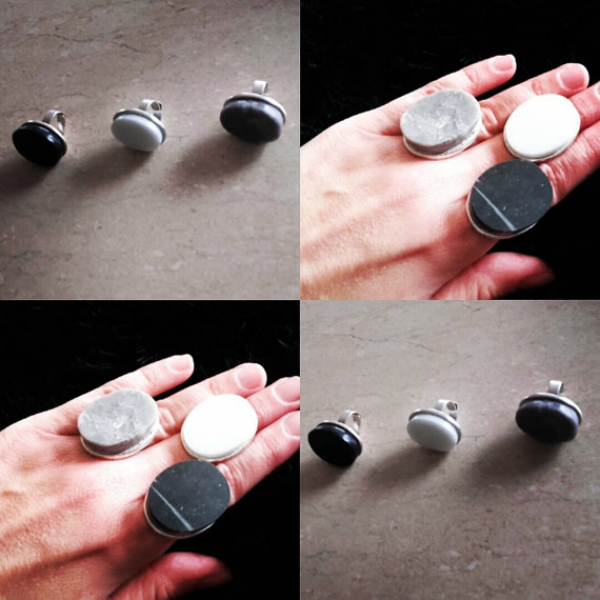 O v a l Marble Ring