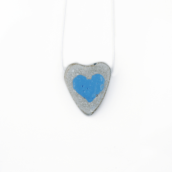 H E A R T Concrete Pendant-Χειροποίητο Κρεμαστό από Τσιμέντο!
