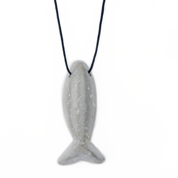 F I S H Concrete Pendant-Χειροποίητο Κρεμαστό από Τσιμέντο!