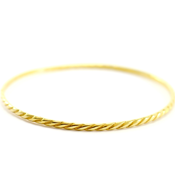 Twisted silver bracelet