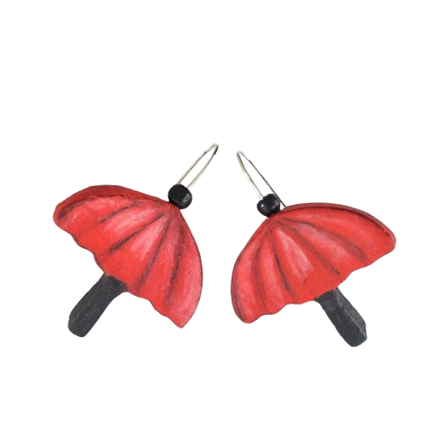 Σκουλαρίκια “Red Umbrellas”.