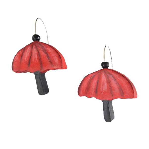 Σκουλαρίκια “Red Umbrellas”.