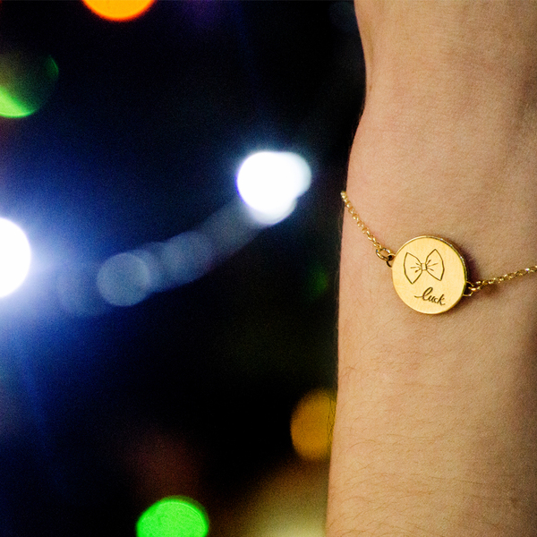 Lucky Bow Bracelet Yellow Gold