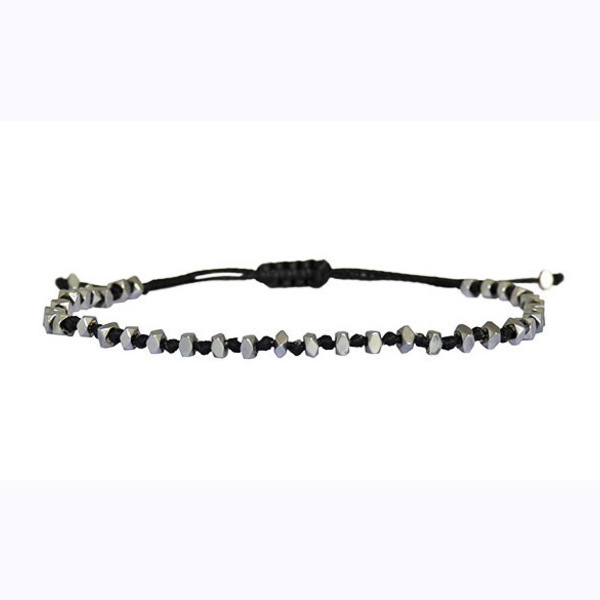 Ανδρικό βραχιόλι Hematite silver