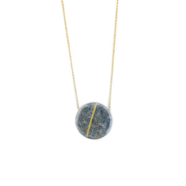 "A p o l l o n i a n " Circle Marble Necklace 925