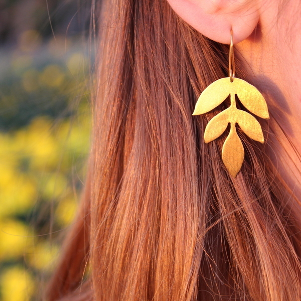 _fall earrings - χειροποίητα σκουλαρίκια φύλλα