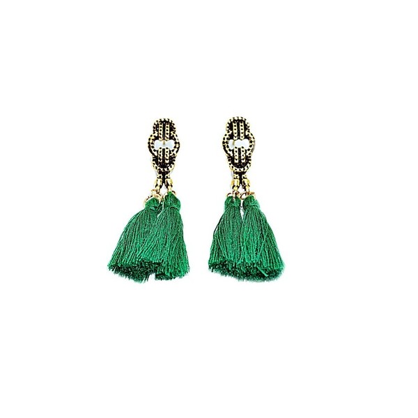 statement tassels knot| σκουλαρικι boho statement