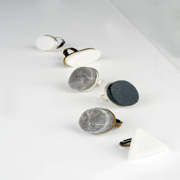 C R E T E C I R C L E Marble Ring-Δαχτυλίδι από Ελληνικό Μάρμαρο!