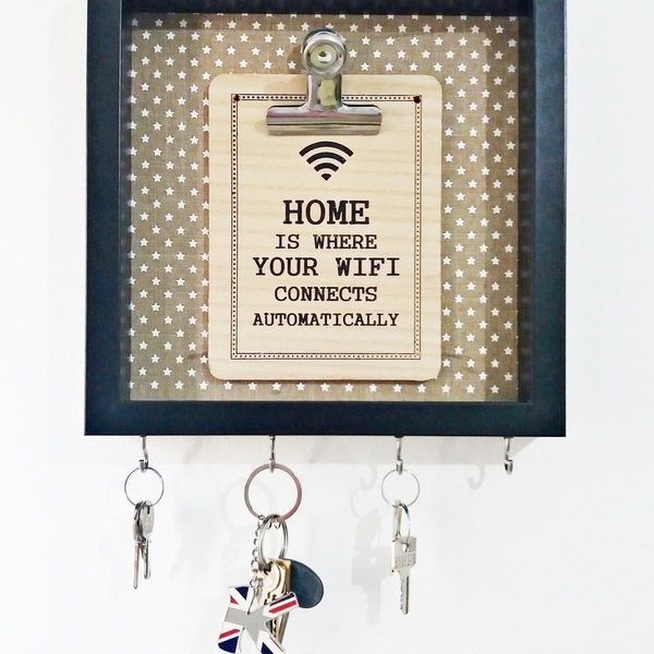 NEW!!! Τρισδιάστατη κορνίζα keyholder "WIFI"