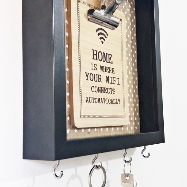 NEW!!! Τρισδιάστατη κορνίζα keyholder "WIFI"