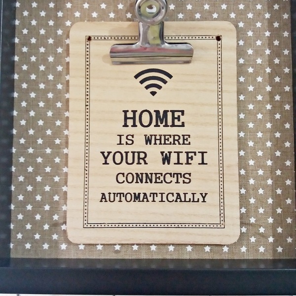 NEW!!! Τρισδιάστατη κορνίζα keyholder "WIFI"
