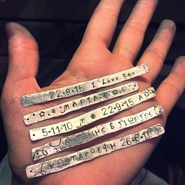 Ταυτότητα |Identity Bracelet | Ασήμι 925, χειροποίητο ασημένιο βραχιόλι με φράση, προσωποποιημένο, συμβολικό, βραχιόλι ταυτότητα