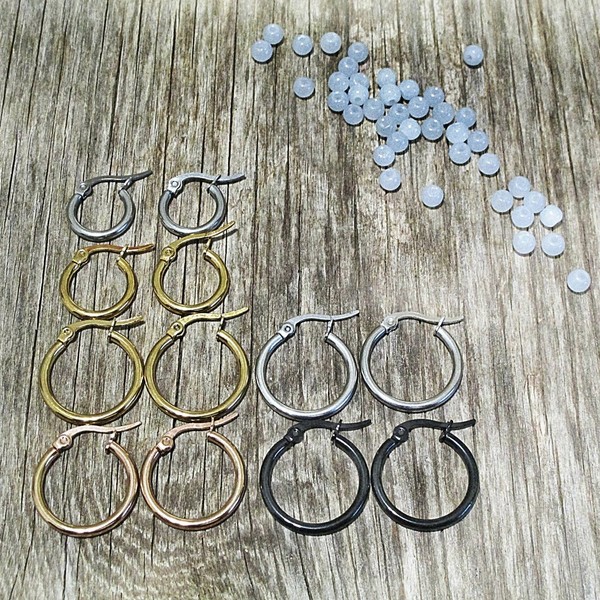 small hoop 1-2cm| σκουλαρικι κρικος ατσαλι