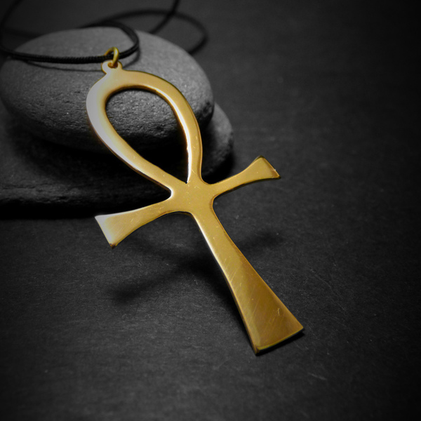 " Ankh " - Χειροποίητο επάργυρο ή επίχρυσο μενταγιόν Ankh!