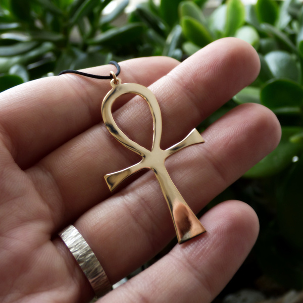 " Ankh " - Χειροποίητο επάργυρο ή επίχρυσο μενταγιόν Ankh!