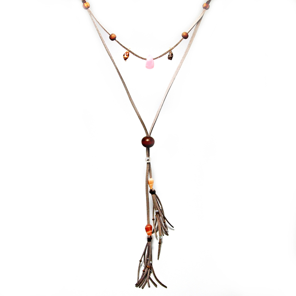 Μακρύ boho multilaer κολιέ με κοχύλια