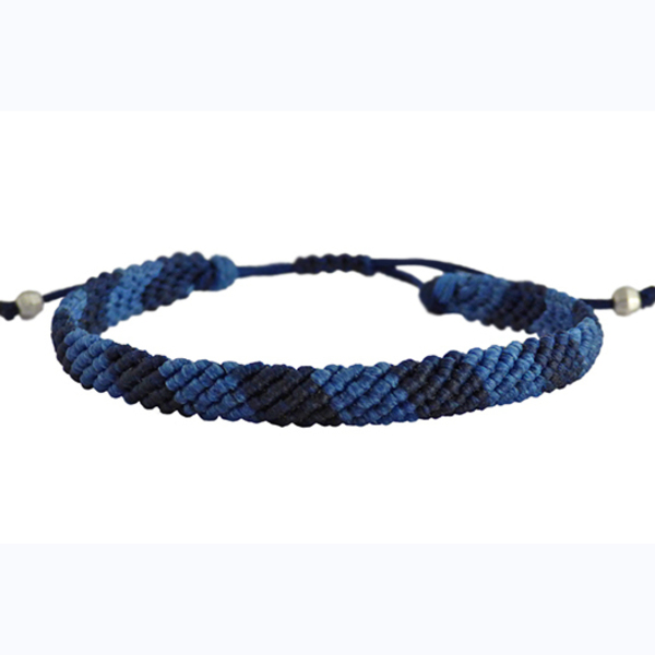 Ανδρικό βραχιόλι macrame 2blue