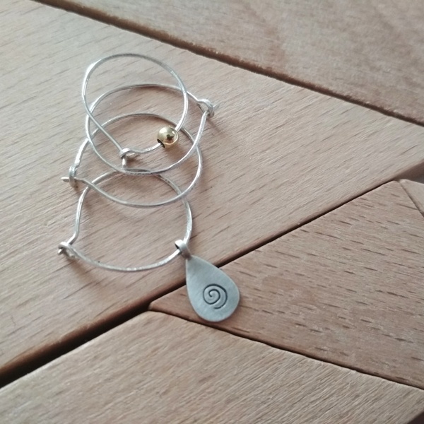 ~tiNy hoOps~ x2 μικροί κρίκοι με λεπτομέρεια