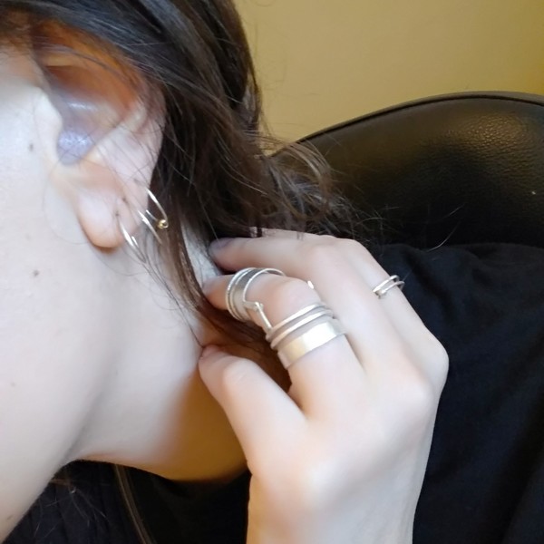 ~tiNy hoOps~ x2 μικροί κρίκοι με λεπτομέρεια